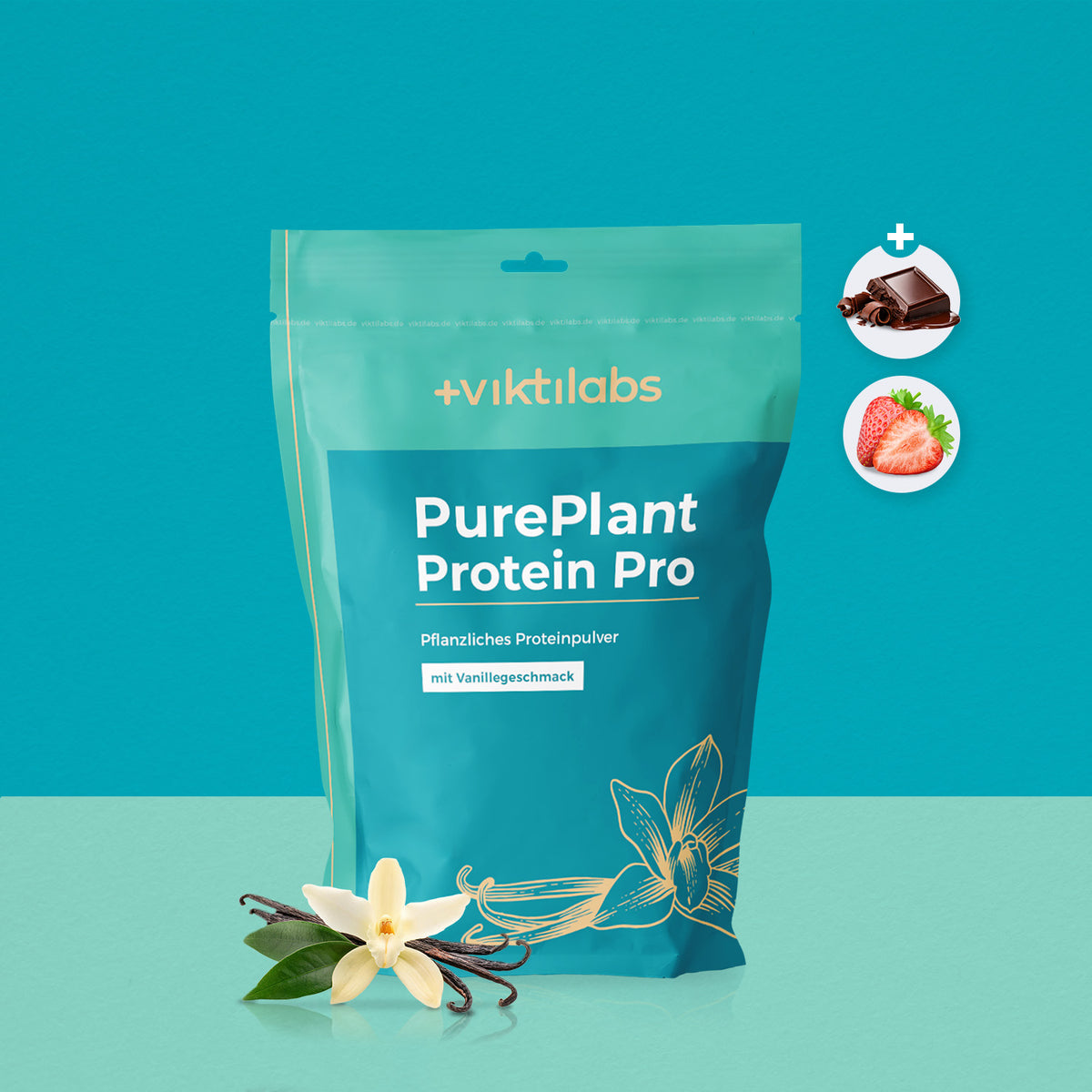 PurePlant Protein Pro: proteína de arroz y guisantes con cáscara de psyllium, fibra de acacia, L-glutamina y enzimas