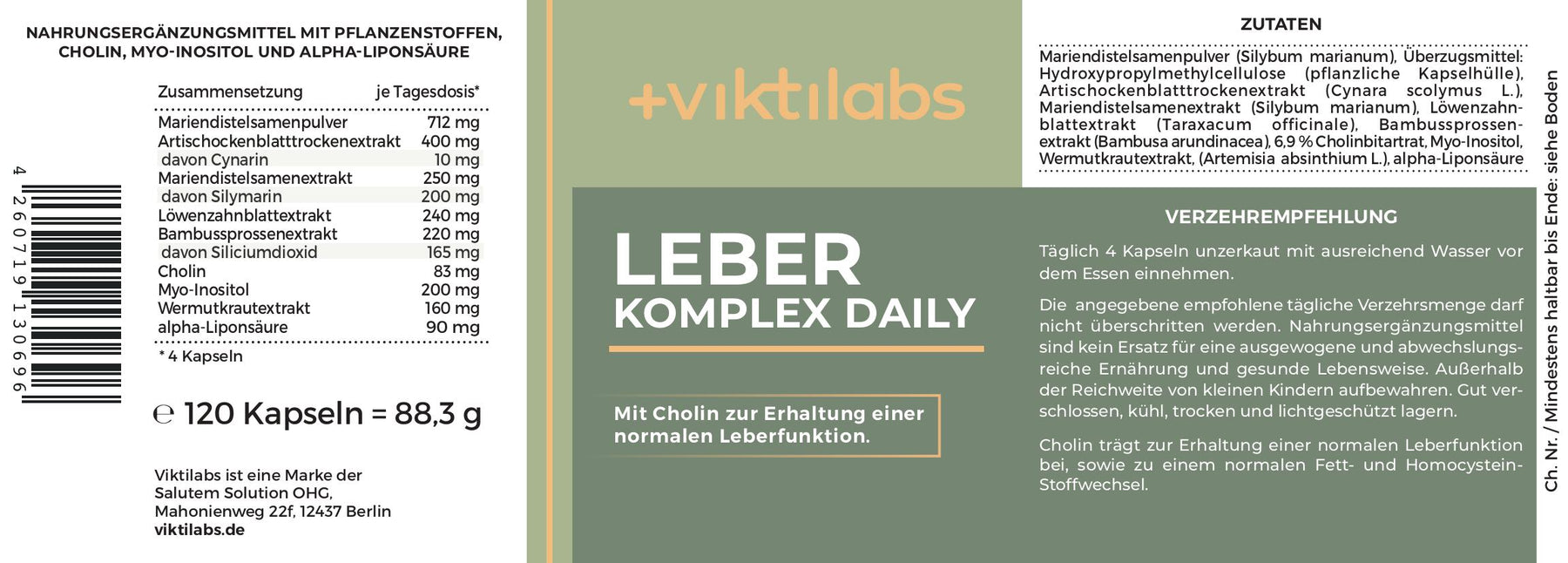 Liver Complex Daily: With choline and alpha-lipoic acid