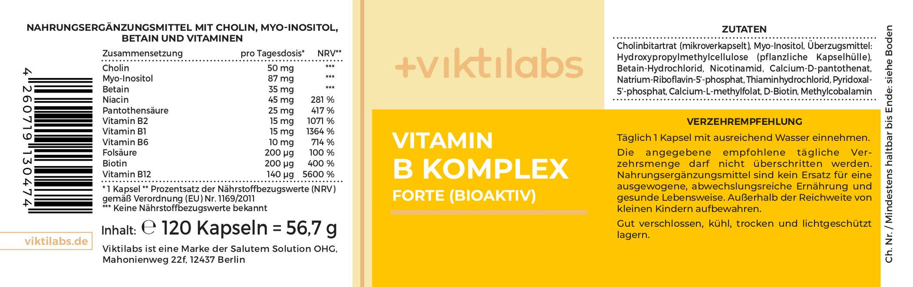 Vitamin B Complex Forte (Bioactive)