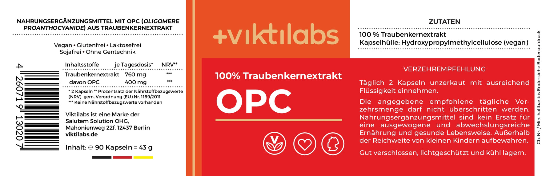 OPC Premium: 100% natürlicher Traubenkernextrakt