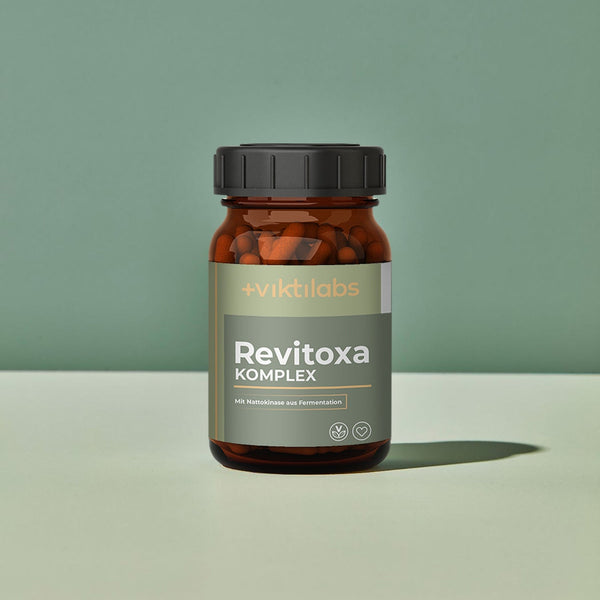 Complejo Revitoxa: Apoyo natural al sistema inmunitario y los vasos sanguíneos con quercetina, vitamina C* y nattocinasa