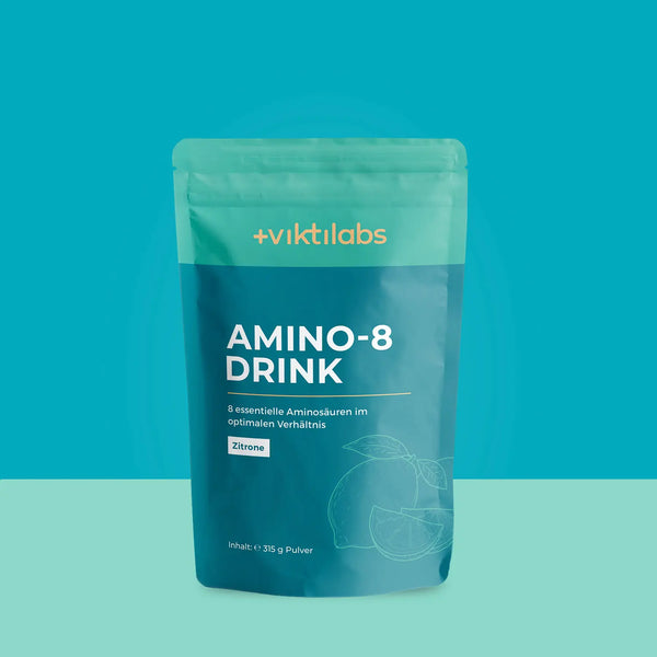 Amino 8 Drink Limón: aminoácidos bebibles con refrescante sabor a limón – 99 % de biodisponibilidad.