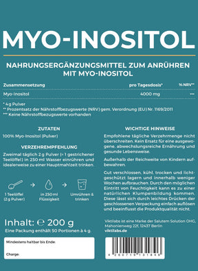 Myo-Inositol-Zutaten