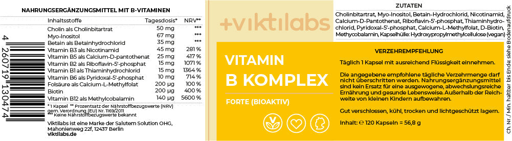 NL Offer Vitamin B complex Forte (bioactive)