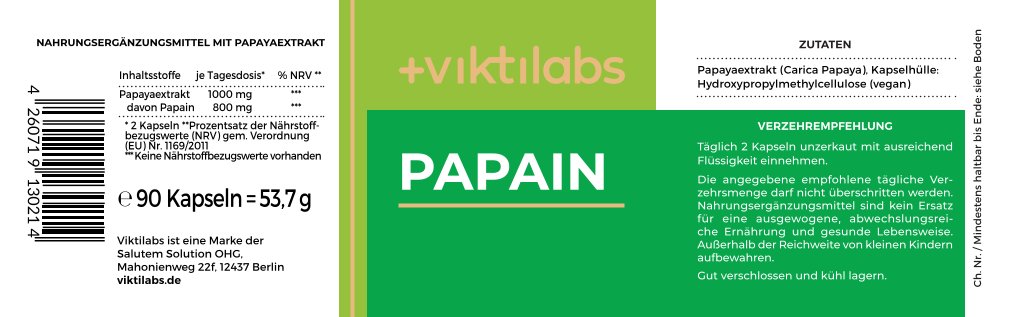 Label Papain 90 Kapseln 172x50 20.2.24