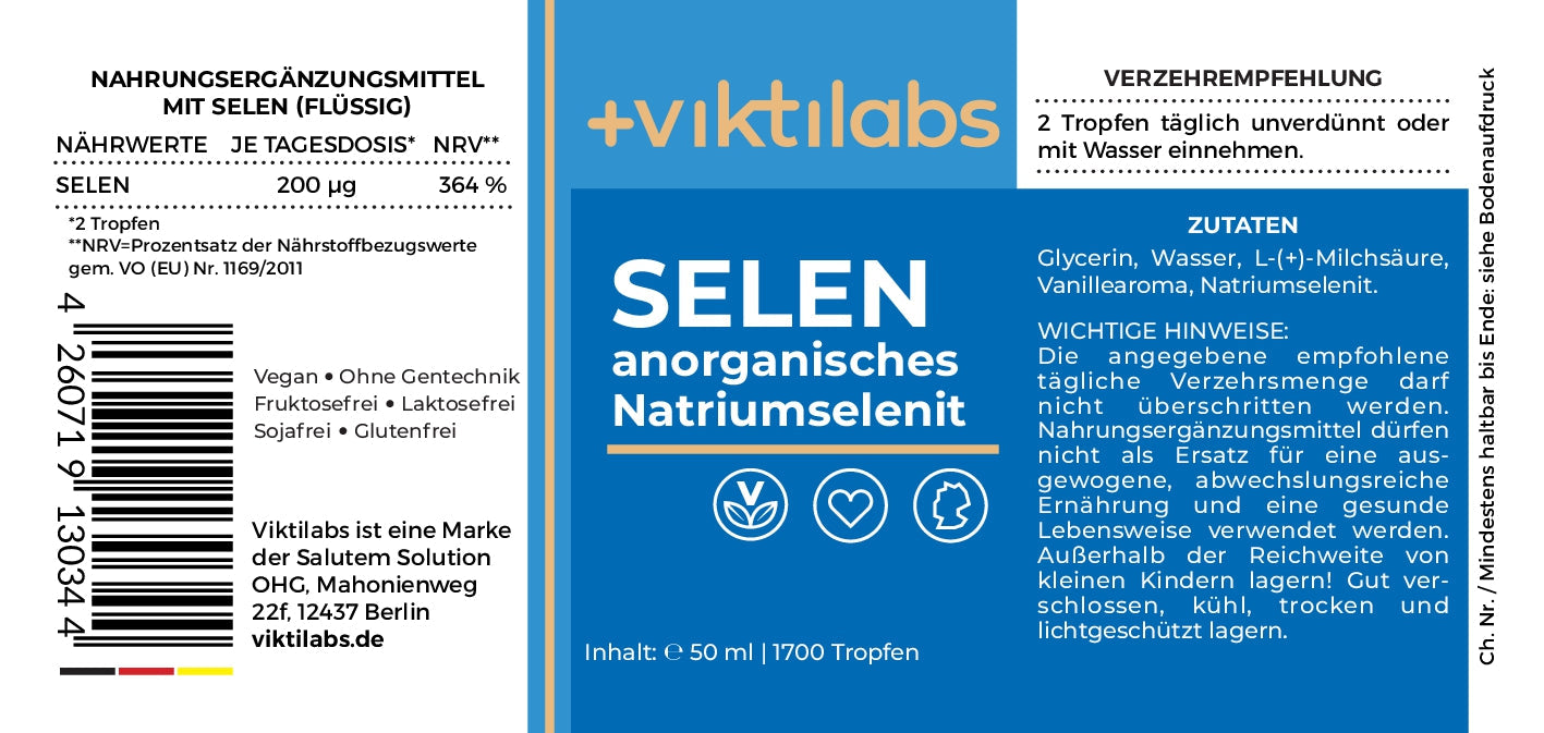 Oferta NL Gotas de selenio - Selenito sódico inorgánico de alta biodisponibilidad - 50ml