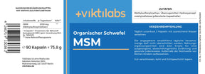 MSM (Methylsulfonylmethane): Pure Organic Sulfur