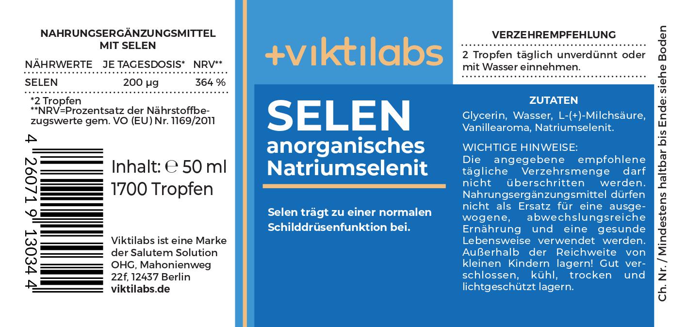 Offer for Selenium Drops - Inorganic sodium selenite with high bioavailability