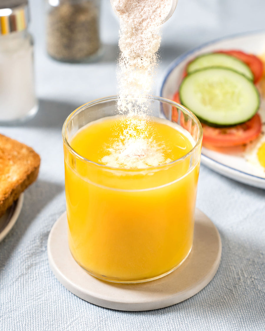 In Orangensaft